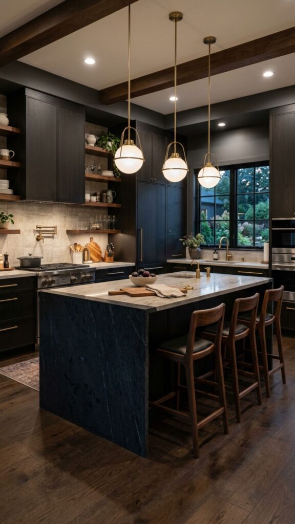 2. Keep It Moody with a Matching Dark Island