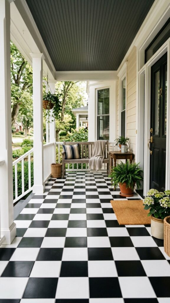 2. Lay a Checkerboard Floor
