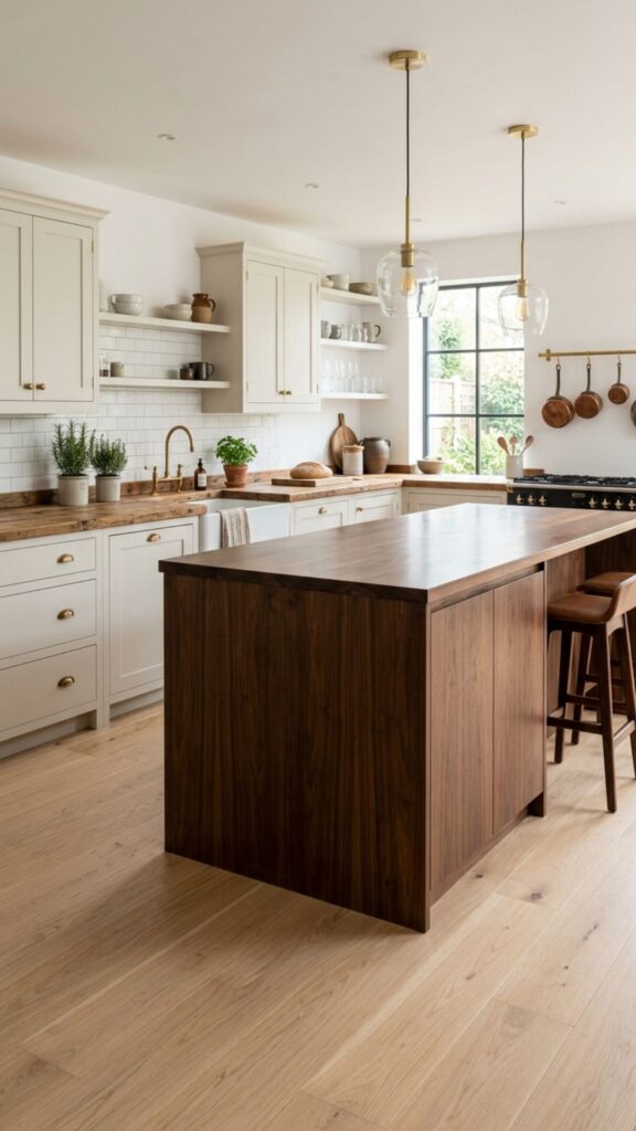 2. Mix Wood Tones on Purpose