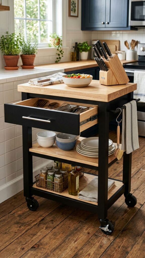 2. Rolling Kitchen Cart