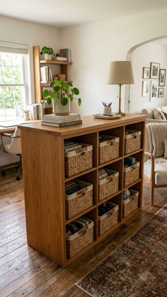 2. Stack Two Bookcases Back to Back