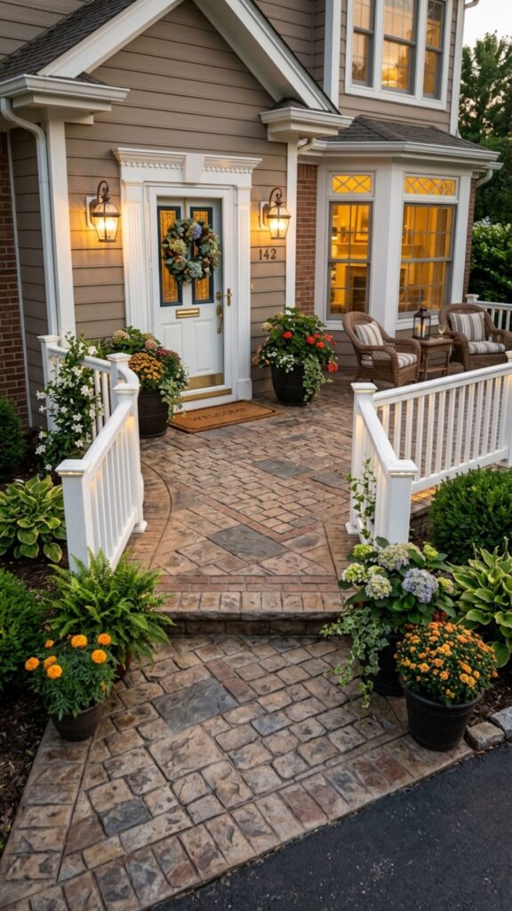2. Try a Stamped Concrete Finish