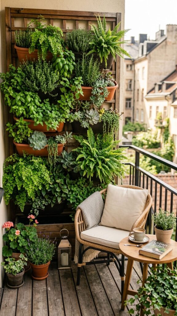 2. Vertical Living Walls for Small Spaces