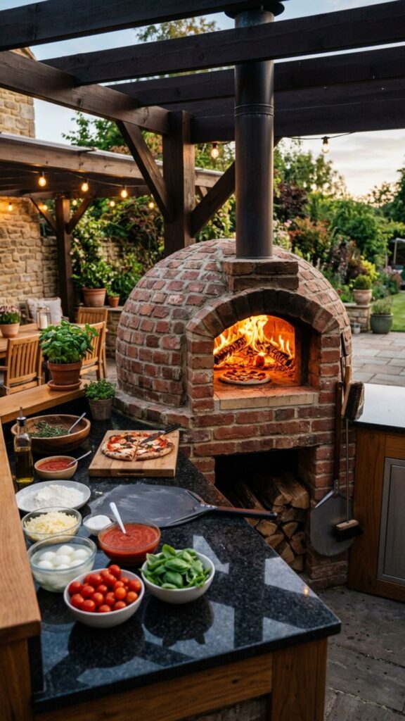 2. Wood-Fired Pizza Oven