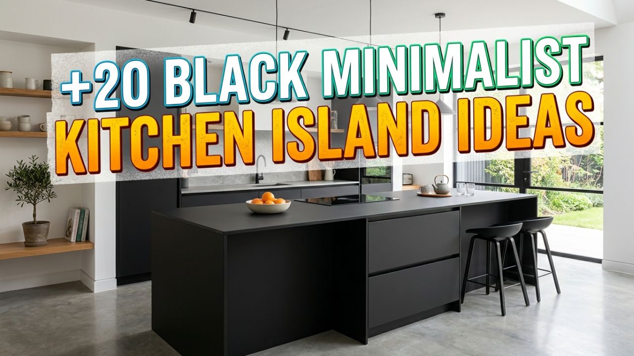 20 Black Minimalist Kitchen Island Ideas With Modern Appeal