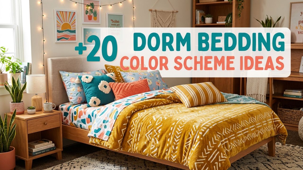 20 Dorm Bedding Color Scheme Ideas for a Cozy College Room