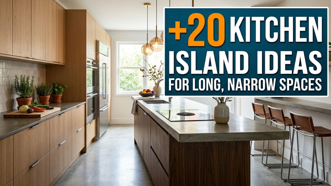 20 Kitchen Island Ideas for Long, Narrow Spaces