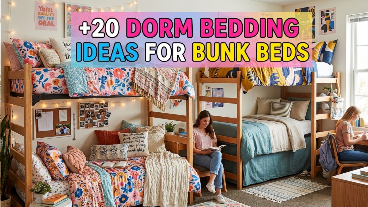 20 Space-Saving Dorm Bedding Ideas for Bunk Beds