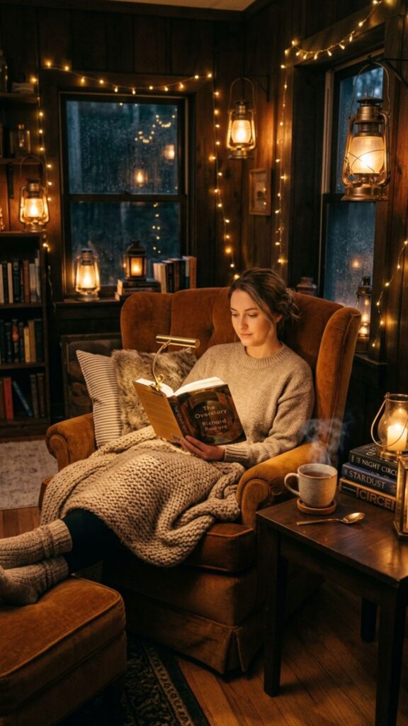 20. Add Soft Lighting for Evening Reading