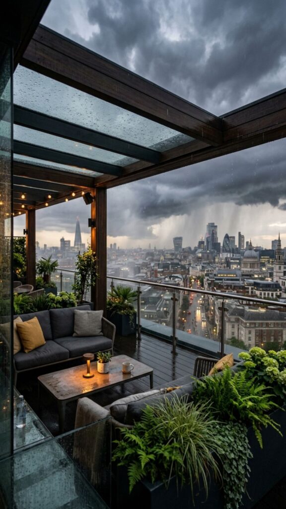 20. Covered Rooftop Terrace