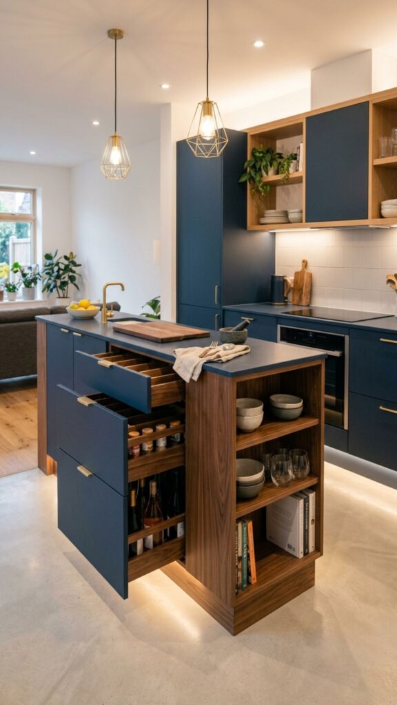 20. Custom Slimline Cabinet Island