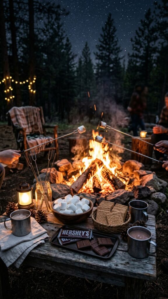 20. End the Night With a Warm S'mores Station
