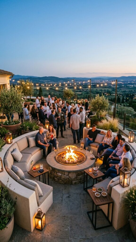 20. Grand Fire Pit Entertaining Terrace