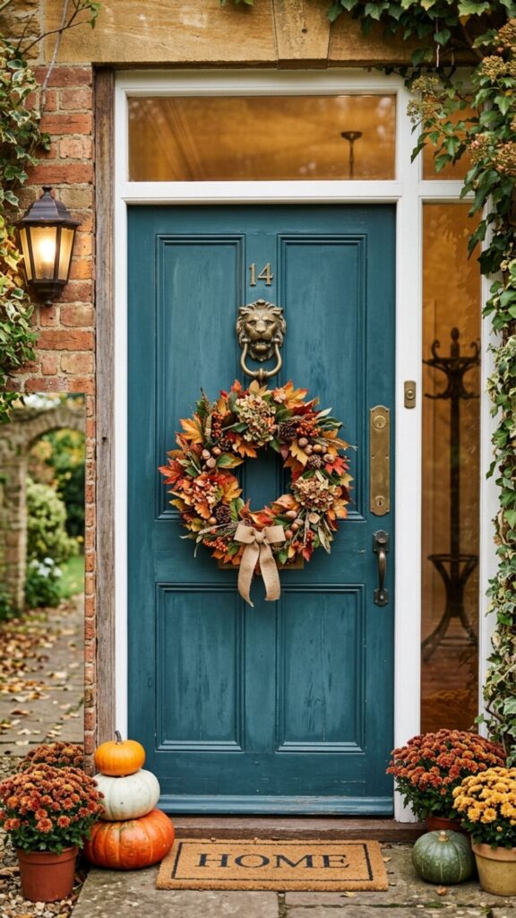 20. Install a Statement Door Knocker or Wreath