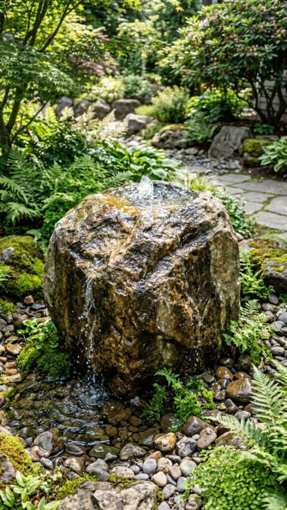 20. Natural Boulder Fountain