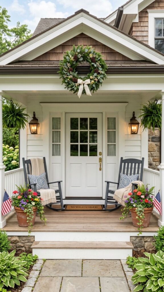 20. Symmetrical Porch with Twin Details