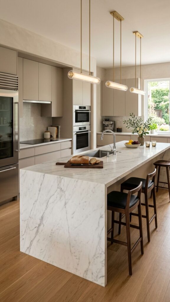 3. Add Waterfall Countertop Edges
