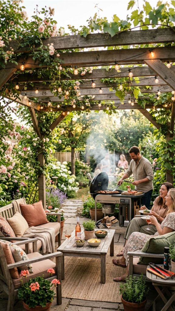 3. Add a Covered Pergola for Shade