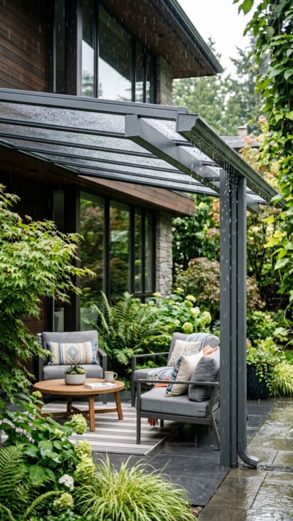 3. Add a Sloped Roof or Awning for Runoff