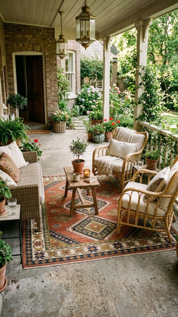 3. Add an Outdoor Rug