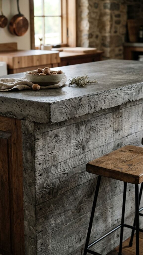 3. Board-Formed Concrete for Rustic Texture