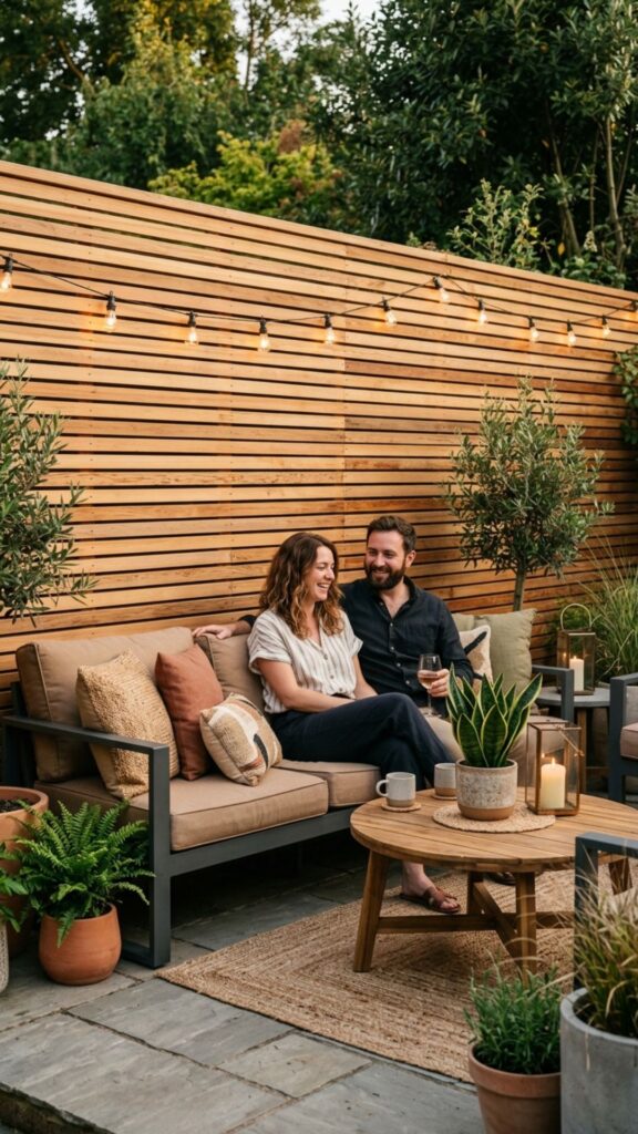 3. Build a Cedar Slat Fence