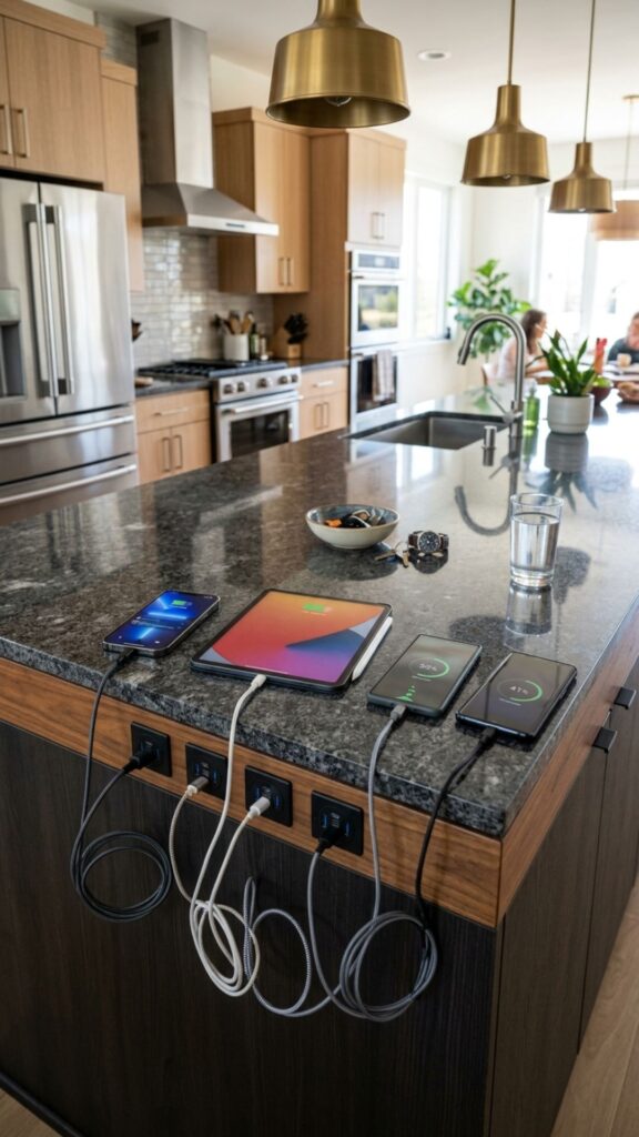 3. Build in USB Charging Ports