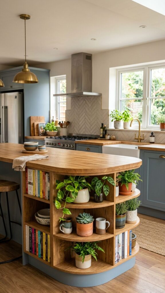 3. Corner Wraparound Shelves