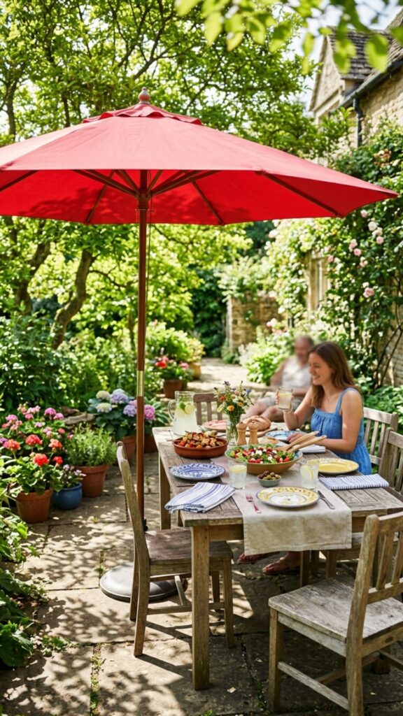 3. Create Shade With a Market Umbrella