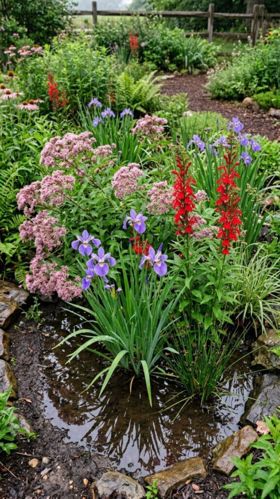 3. Create a Rain Garden in Low Spots