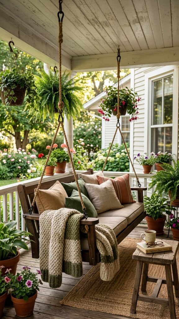 3. Hang a Porch Swing