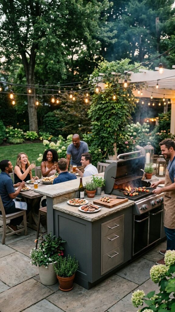 3. Install a Full Outdoor Kitchen