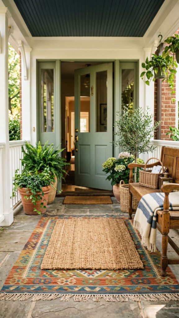 3. Layer in a Woven Doormat