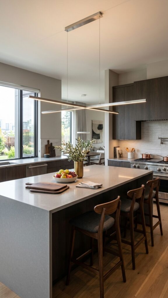 3. Linear Suspension Lights