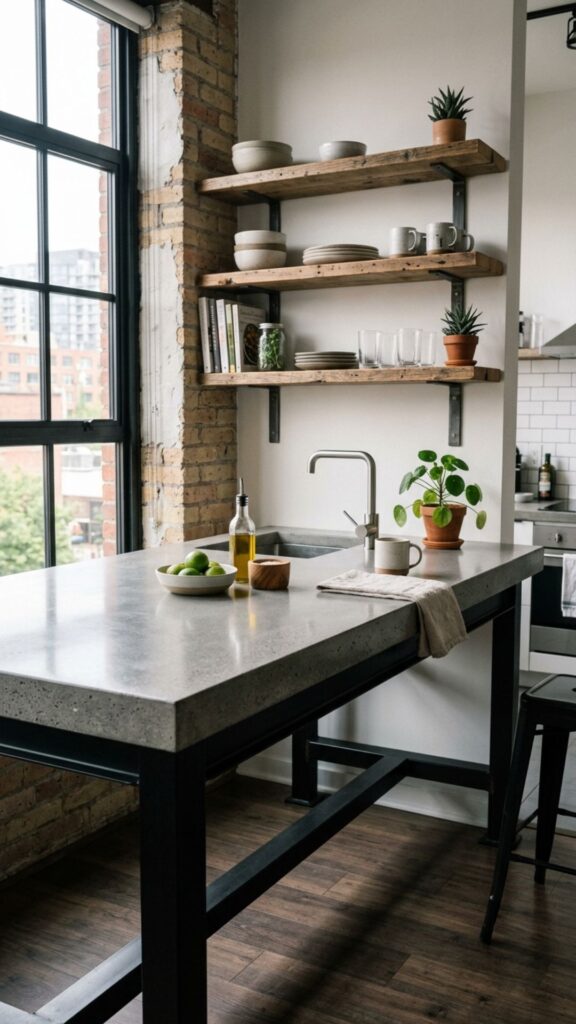3. Polished Concrete Countertop