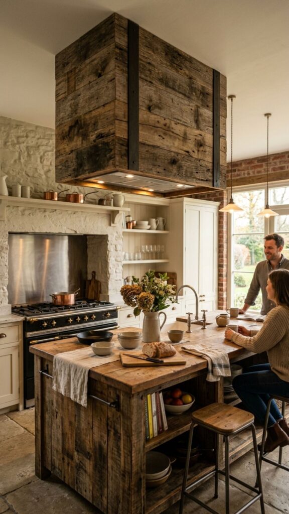 3. Reclaimed Wood Box Hood