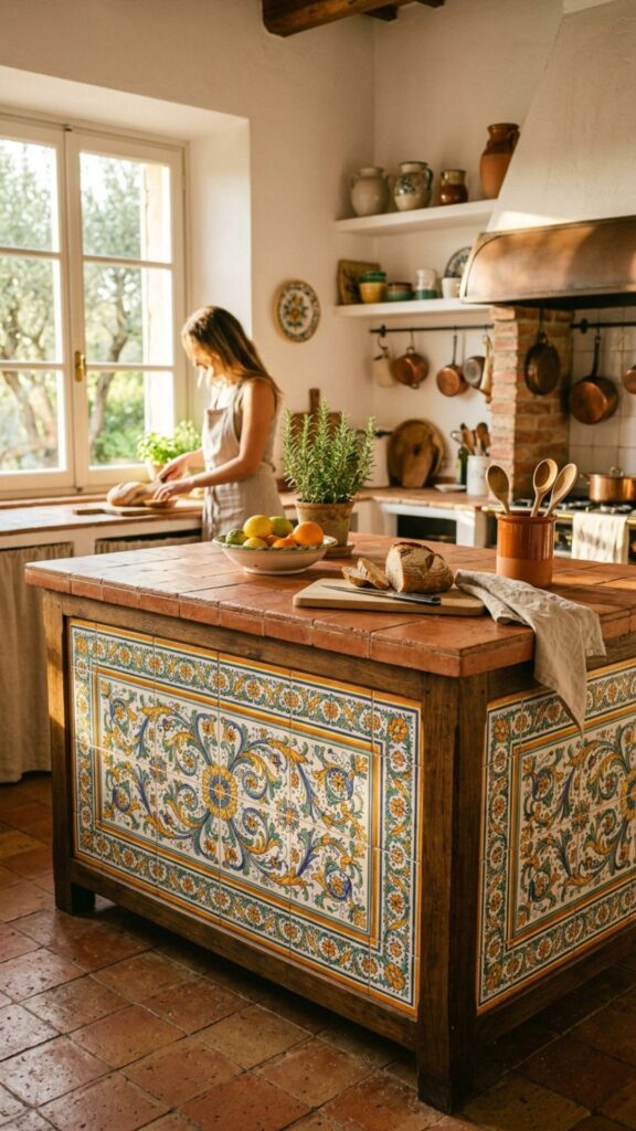 3. Terracotta Tile Accents