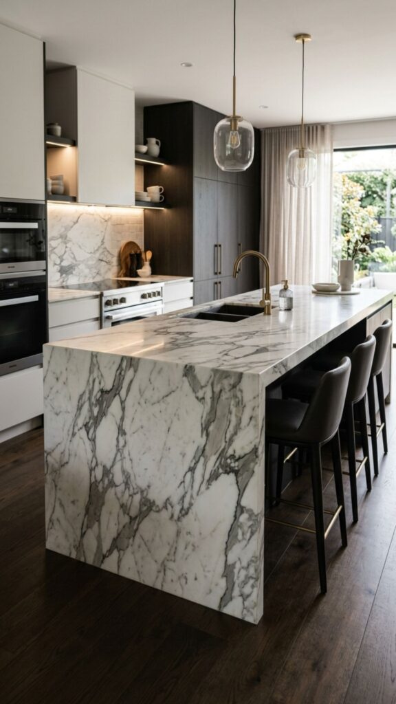 3. The Waterfall Edge for a Modern Statement