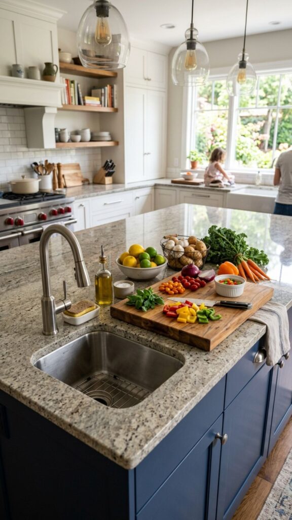 3. Tuck a Prep Sink Into the Corner
