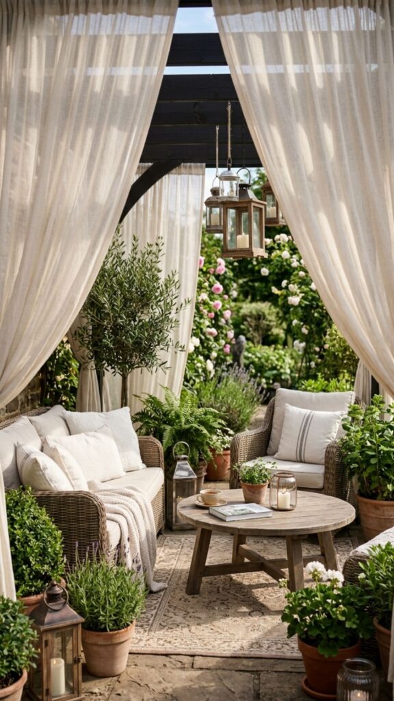 3. Use Outdoor Curtains
