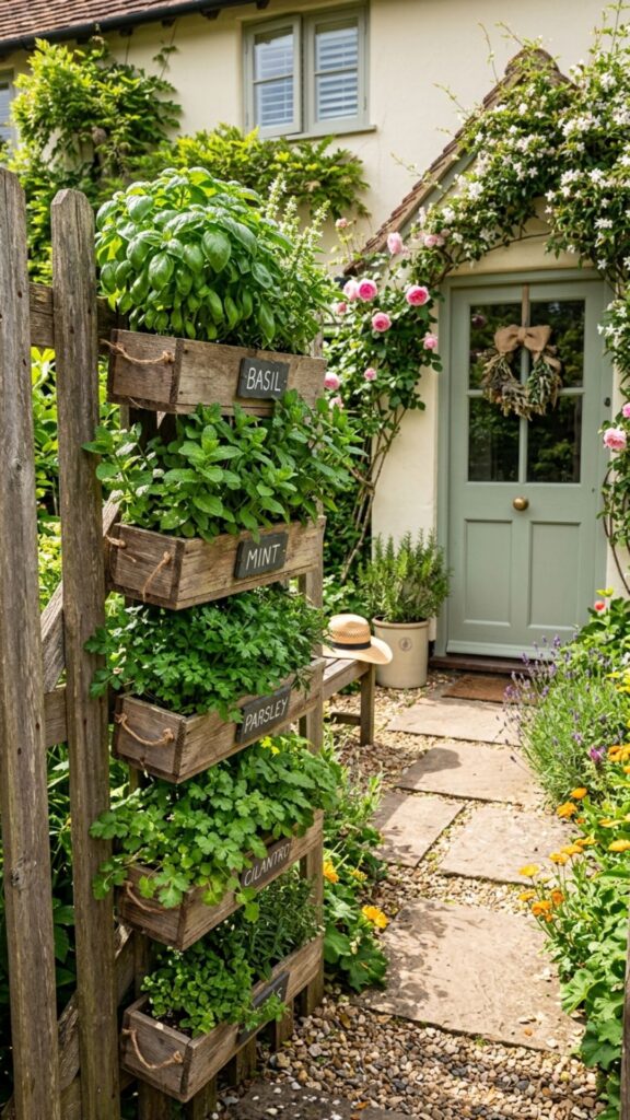 3. Vertical Herb Garden Wall
