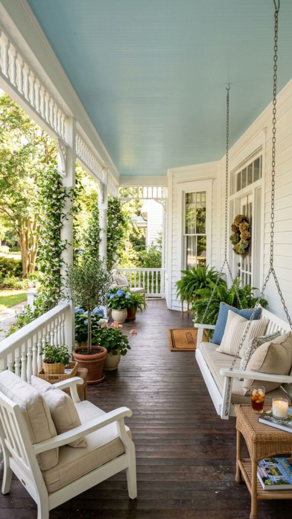 4. A Ceiling Painted Haint Blue