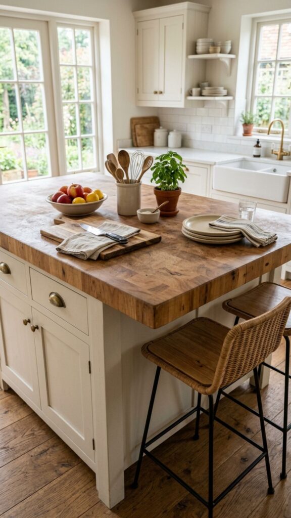 4. Add a Butcher Block Countertop