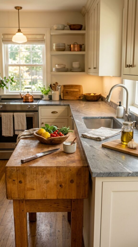 4. Add a Butcher Block Prep Zone
