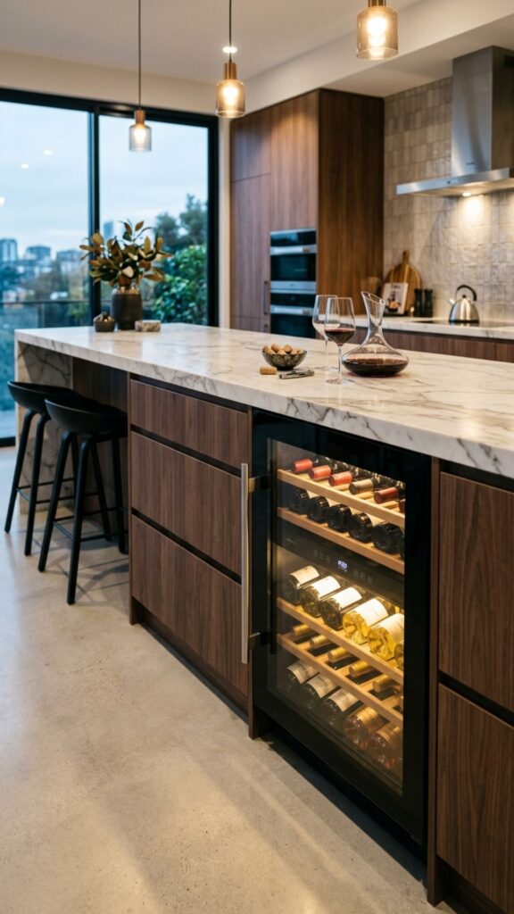 4. Build In a Wine Fridge