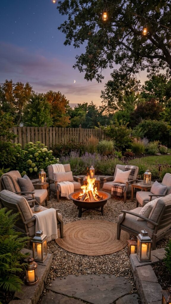 4. Build a Fire Pit Gathering Space