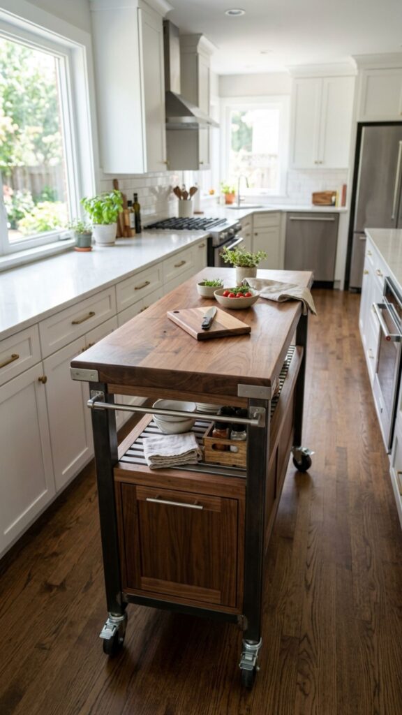 4. Build a Slim Rolling Butcher Block