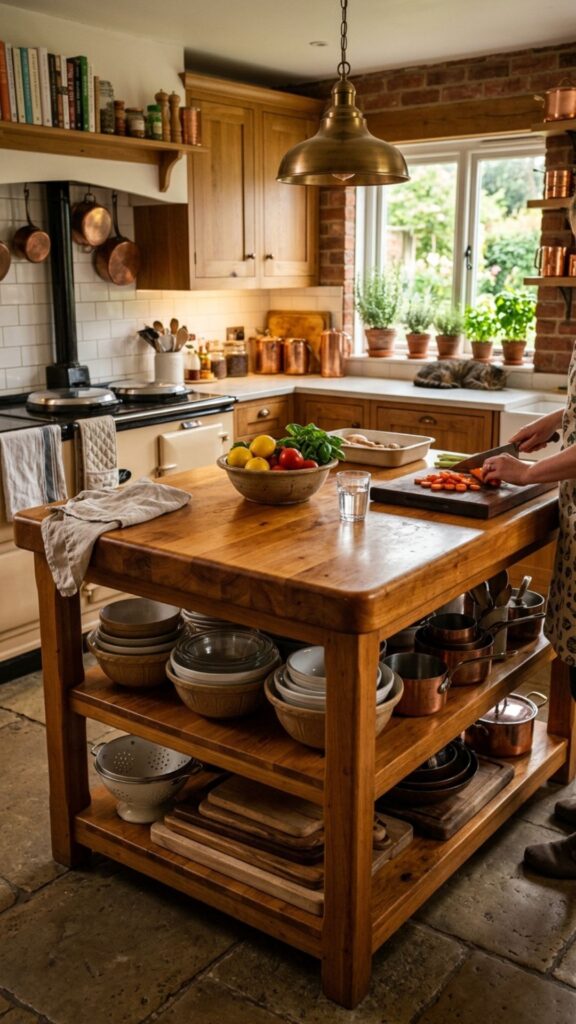 4. Butcher-Block Prep Island