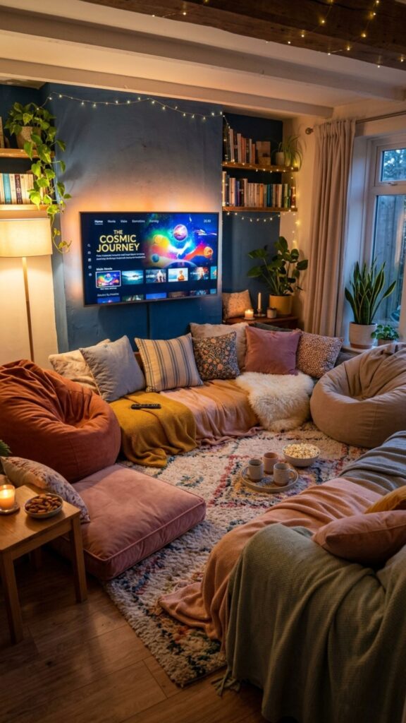 4. Create a Cozy Floor-Seating Zone