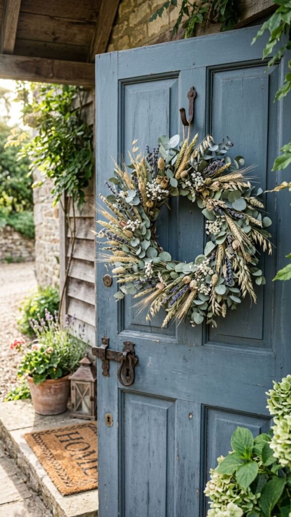 4. Hang a Seasonal Wreath